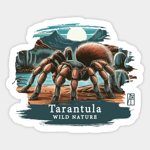 Tarantula - WILD NATURE - TARANTULA SPIDER -13 Sticker by ArtProjectShop